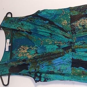 Women's long sleeveless summer dress size large Jones studio